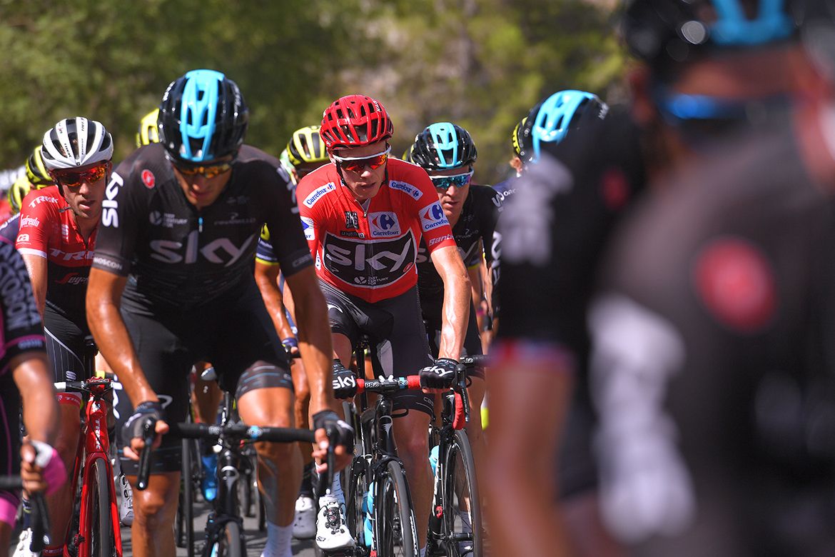 Chris Froome and Team Sky at the Vuelta a Espa&ntilde;a