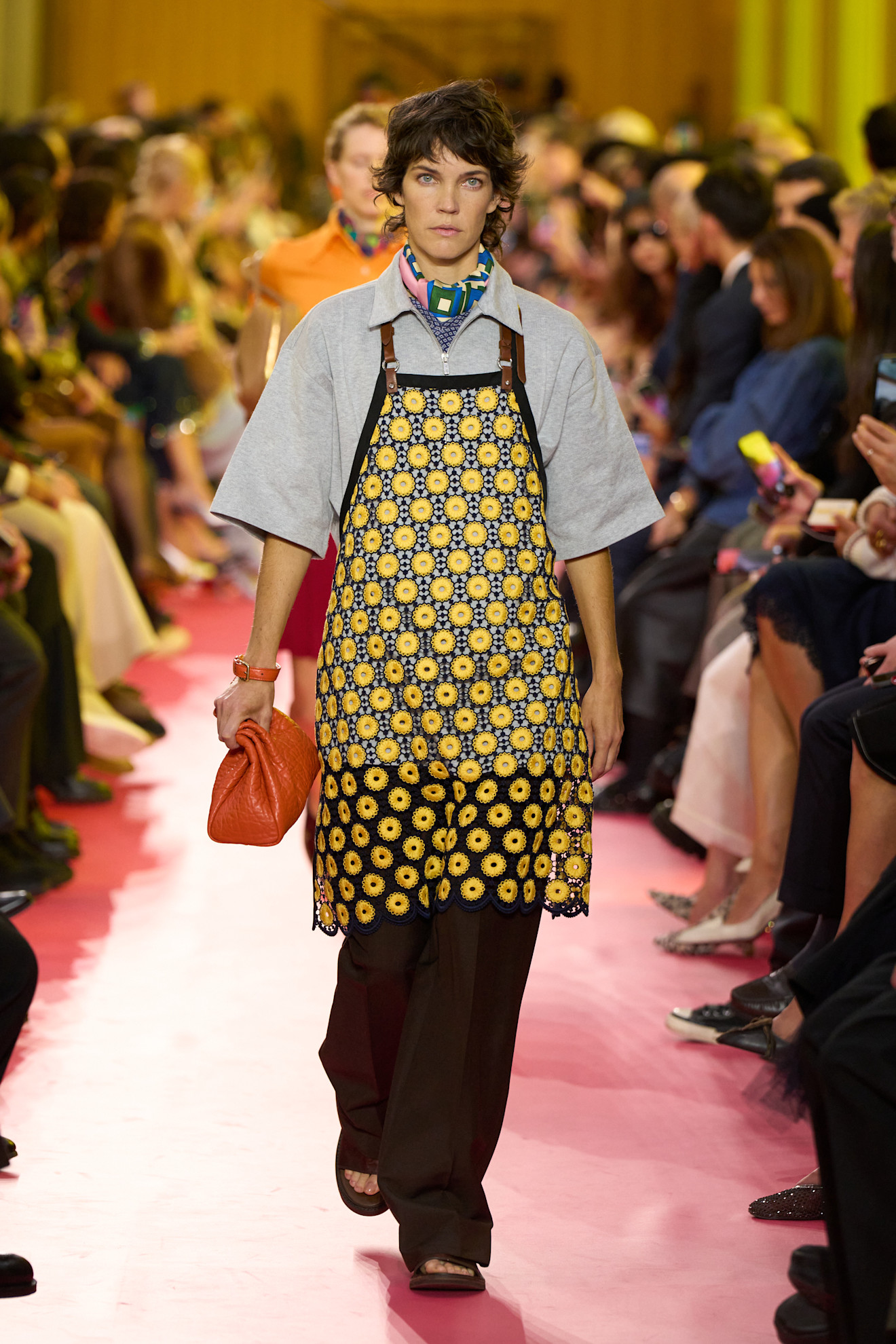 models on the Miu Miu Spring 2026 runway
