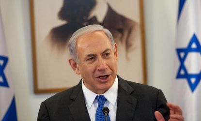 Prime Minister Benjamin Netanyahu chairs a cabinet meeting at the Herzl Museum on May 5 in Jerusalem. Syria has accused Israel of launching rocket attacks on the Jamraya research centre in Da