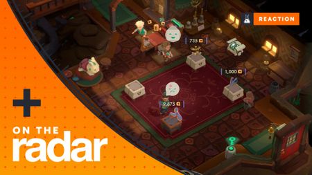 Will sells an item to a satisfied customer in Moonlighter 2, while another is angry at a different price - with the GamesRadar+ On the Radar frame