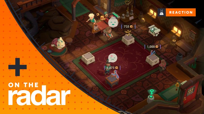 Will sells an item to a satisfied customer in Moonlighter 2, while another is angry at a different price - with the GamesRadar+ On the Radar frame