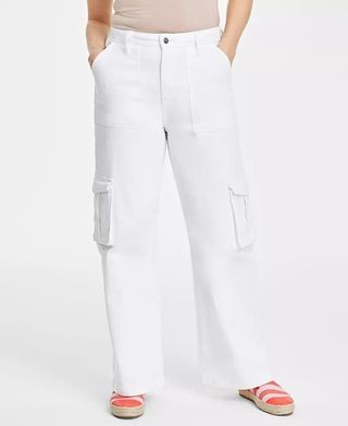 On 34th, Women's High Rise Utility Cargo Jeans, Created for Macy's