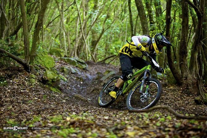 Jerome Clementz, second overall won the first special stage for 0.2s on Fabien Barel
