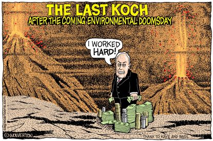Political cartoon U.S. Koch