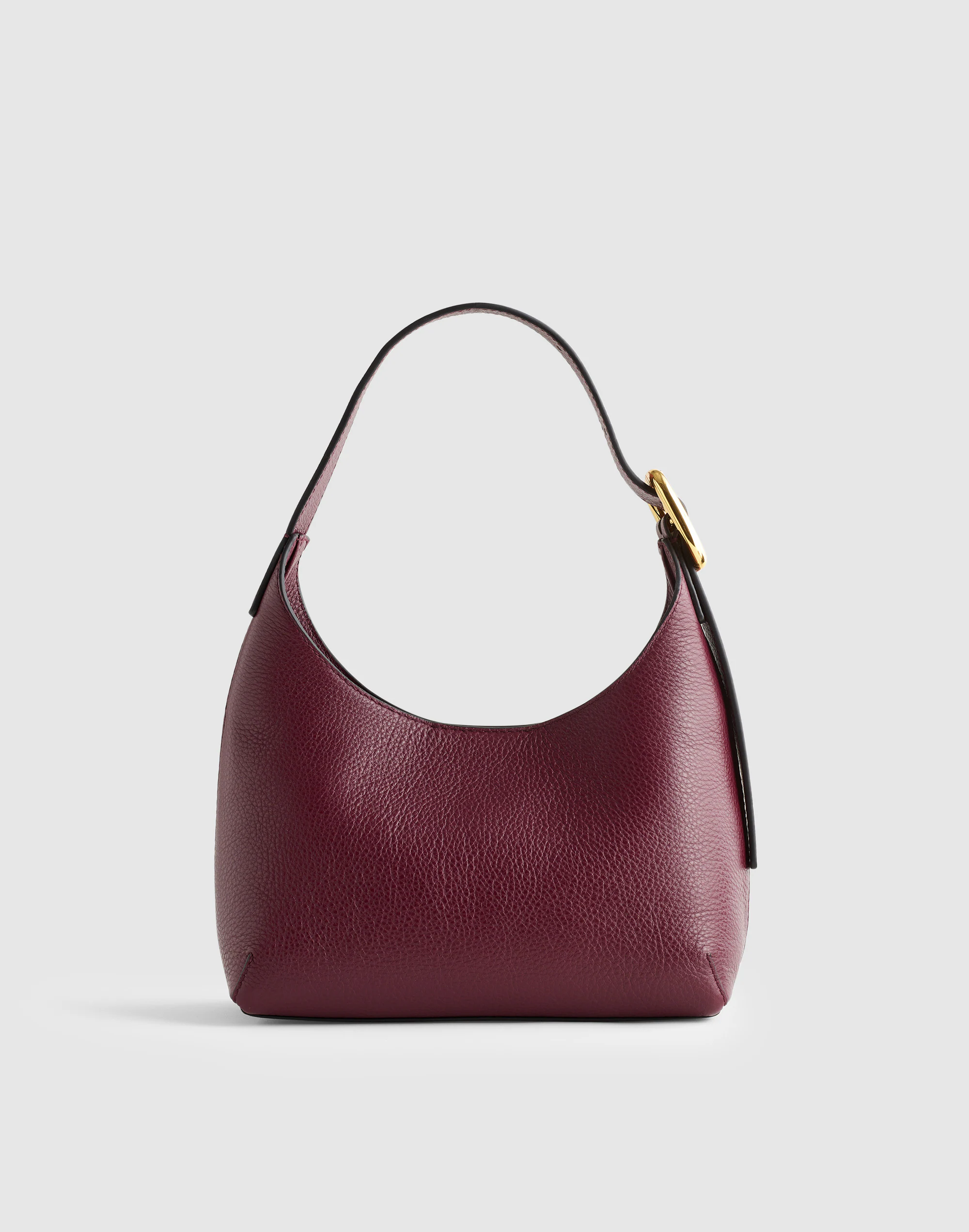 The Sculptural-Buckle Shoulder Bag