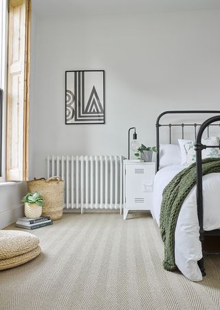 flooring trends bedroom carpet grey stripes