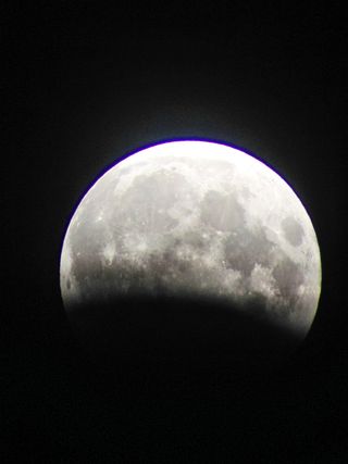 Partial Lunar Eclipse Seen from Hawaii