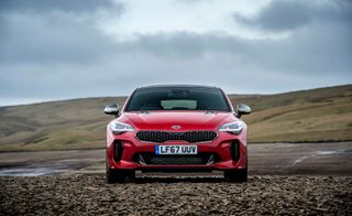 Front view of the Kia Stinger GT S