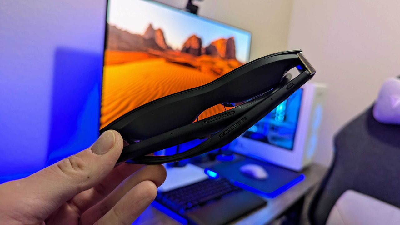 Image of the XREAL One Pro AR glasses.