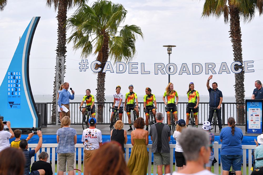 Ale Cipollini take the stage at the Cadel Evans Great Ocean Road Race presentation