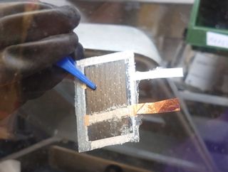 A sample of Sinonus's energy-storing carbon fiber material
