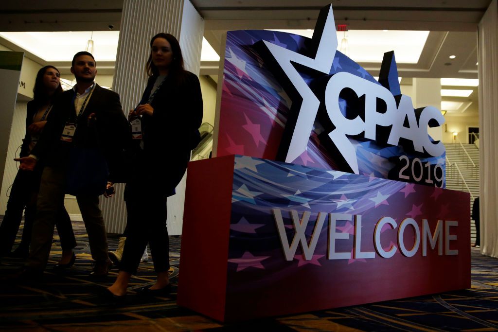 CPAC 2019 sign.