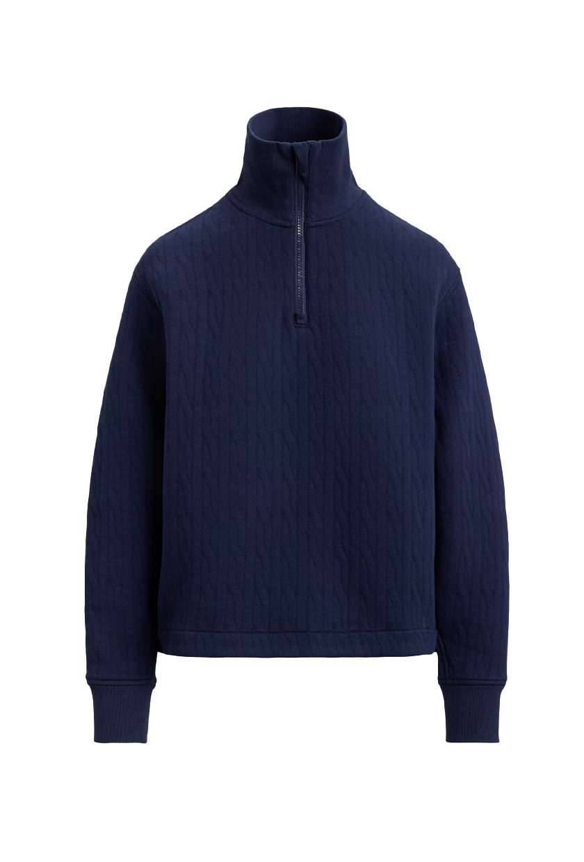 RLX, Cable-Quilted Quarter-Zip