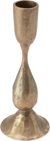 Creative Co-op Round Hand-Forged Metal Taper Holder