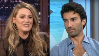 blake lively on the tonight show and justin baldoni on access hollywood