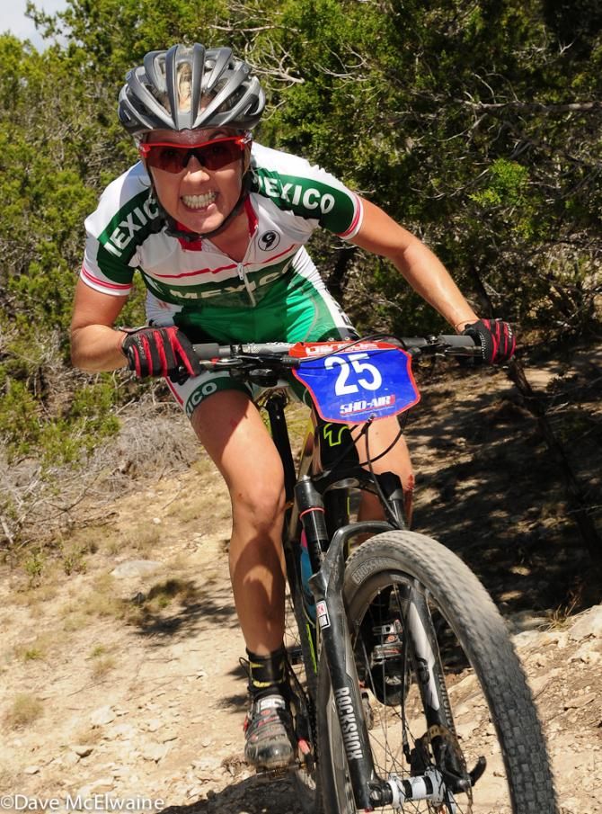 Laura Lorrenza Morfii (Shots and Kisses Turbo) riding to an 18th place finish