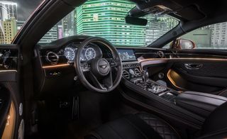 Interior of the Bentley Continental Gt