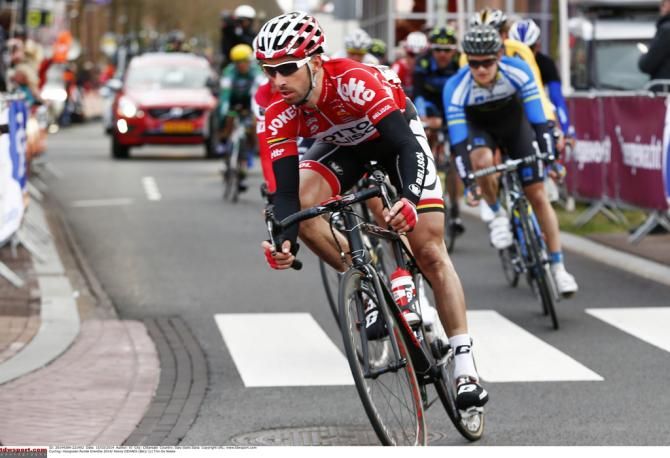 Kenny Dehaes (Lotto Belisol) conrnering