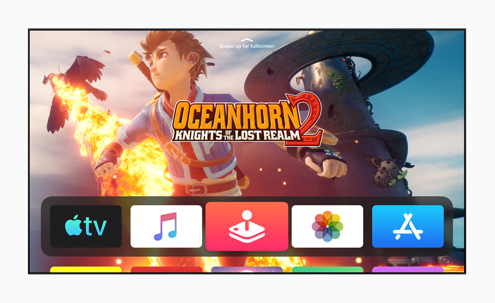 A screenshot of Oceanhorn on tvOS13