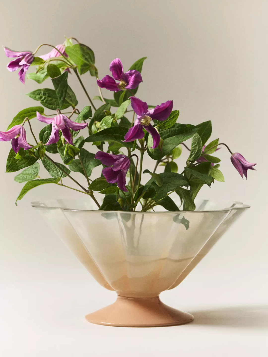 A low glass vase from Anthropolgoie