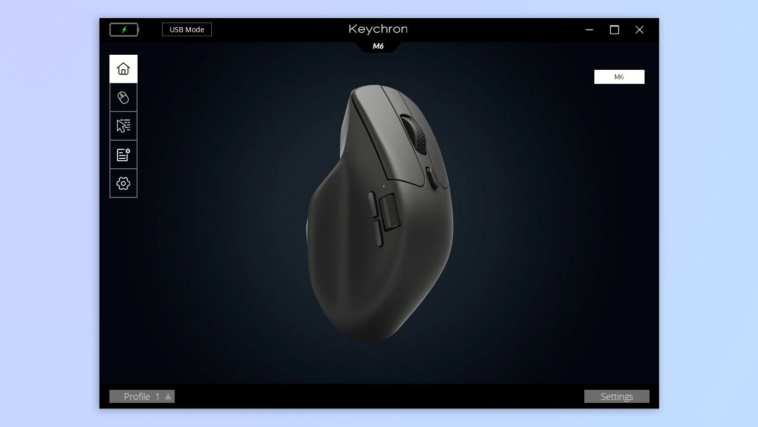 A screenshot of Keychron Engine software