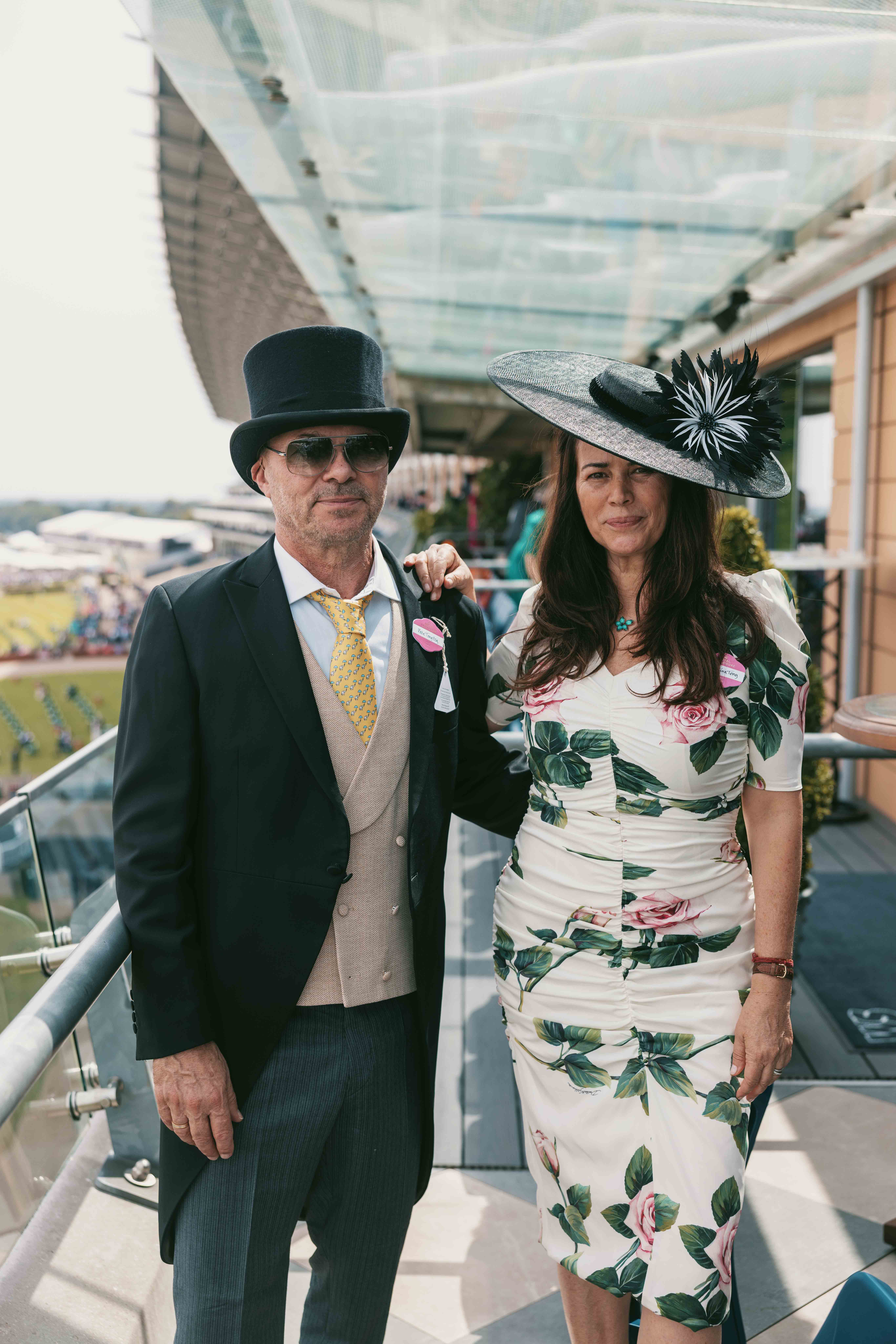 People attending Royal Ascot wearing morning dress