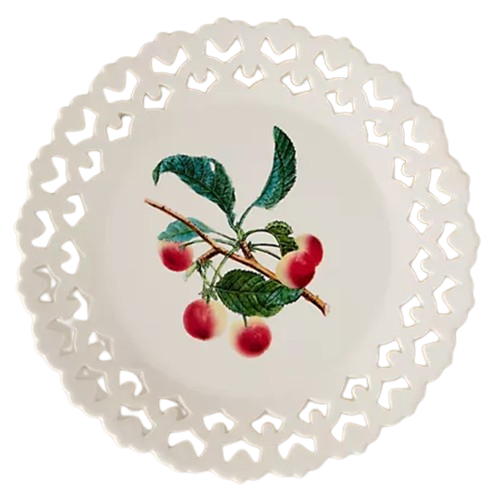 By Anthropologie Chantilly Lace Border Dessert Plate