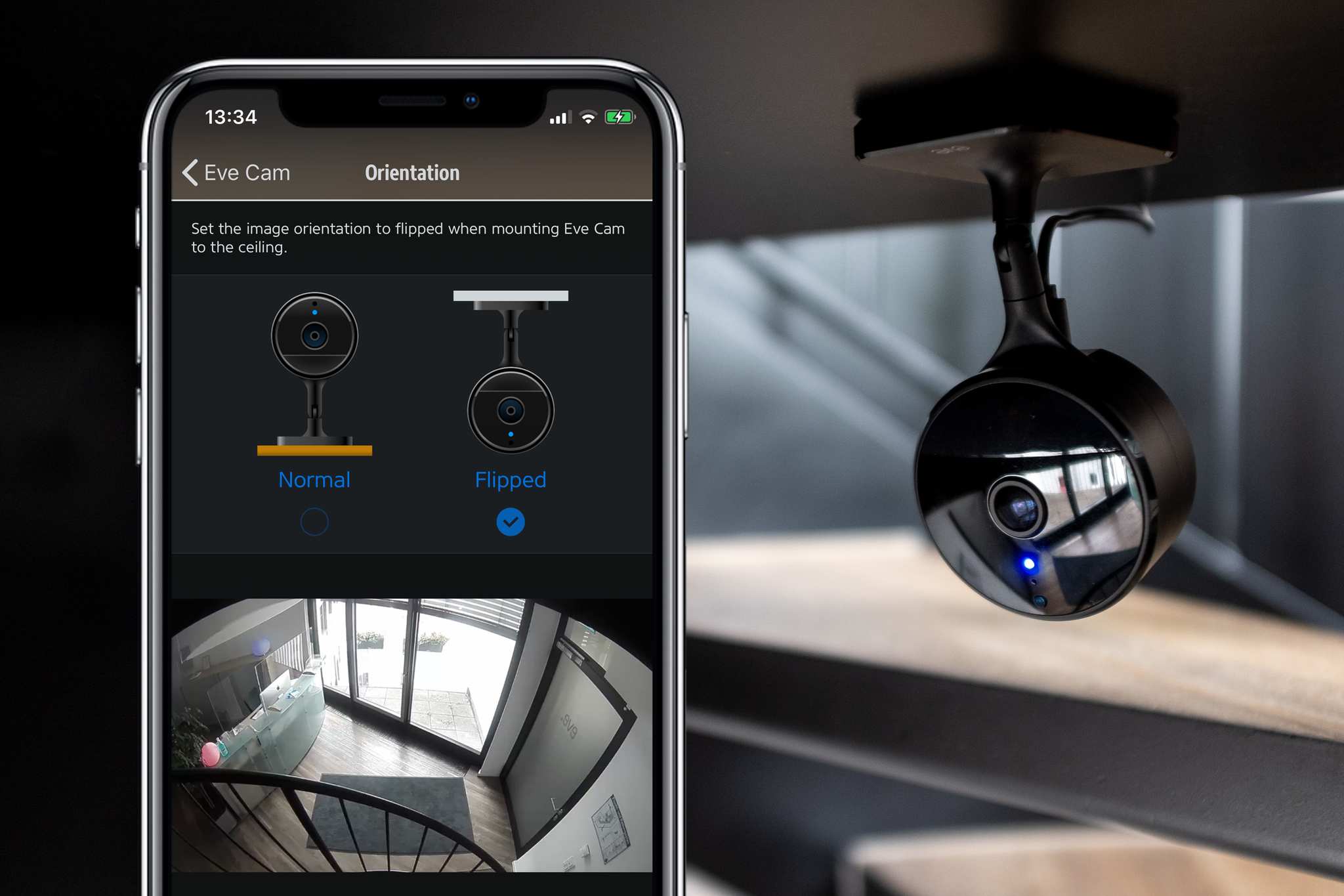Eve For Homekit App Update 4.5 Camera Orientation