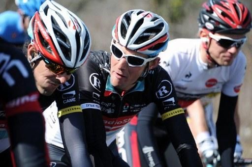 Frank Schleck (Radioshack-Nissan) having a good time in Paris-Nice