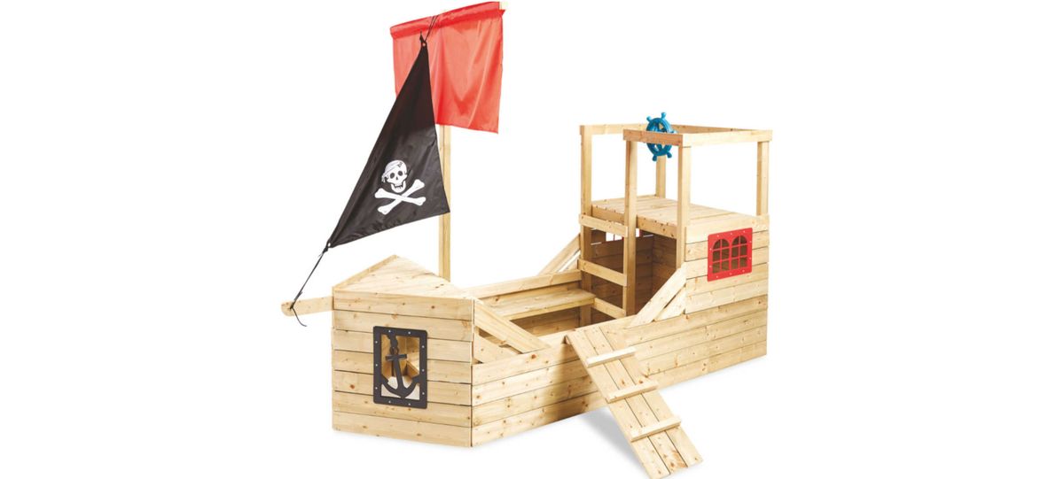 wooden pirate ship toy aldi