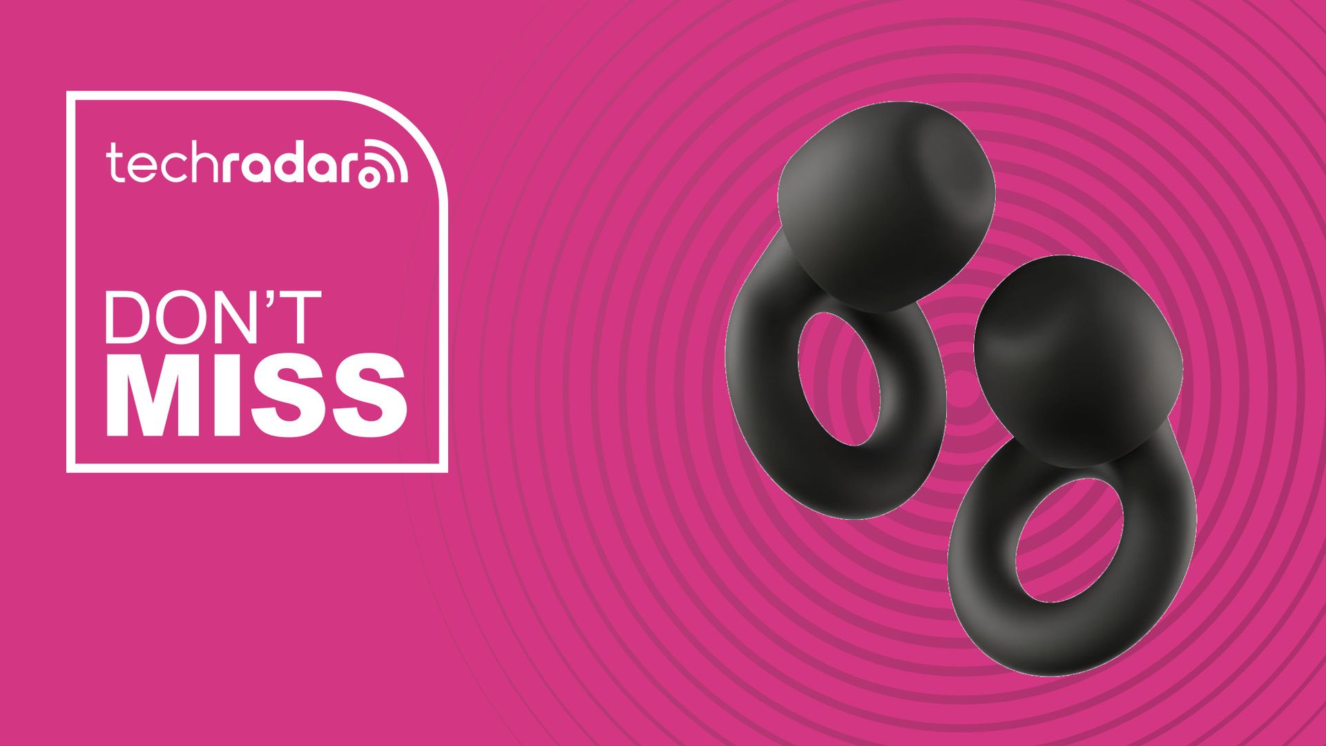 Loop Quiet 2 Ear Plugs on a pink background