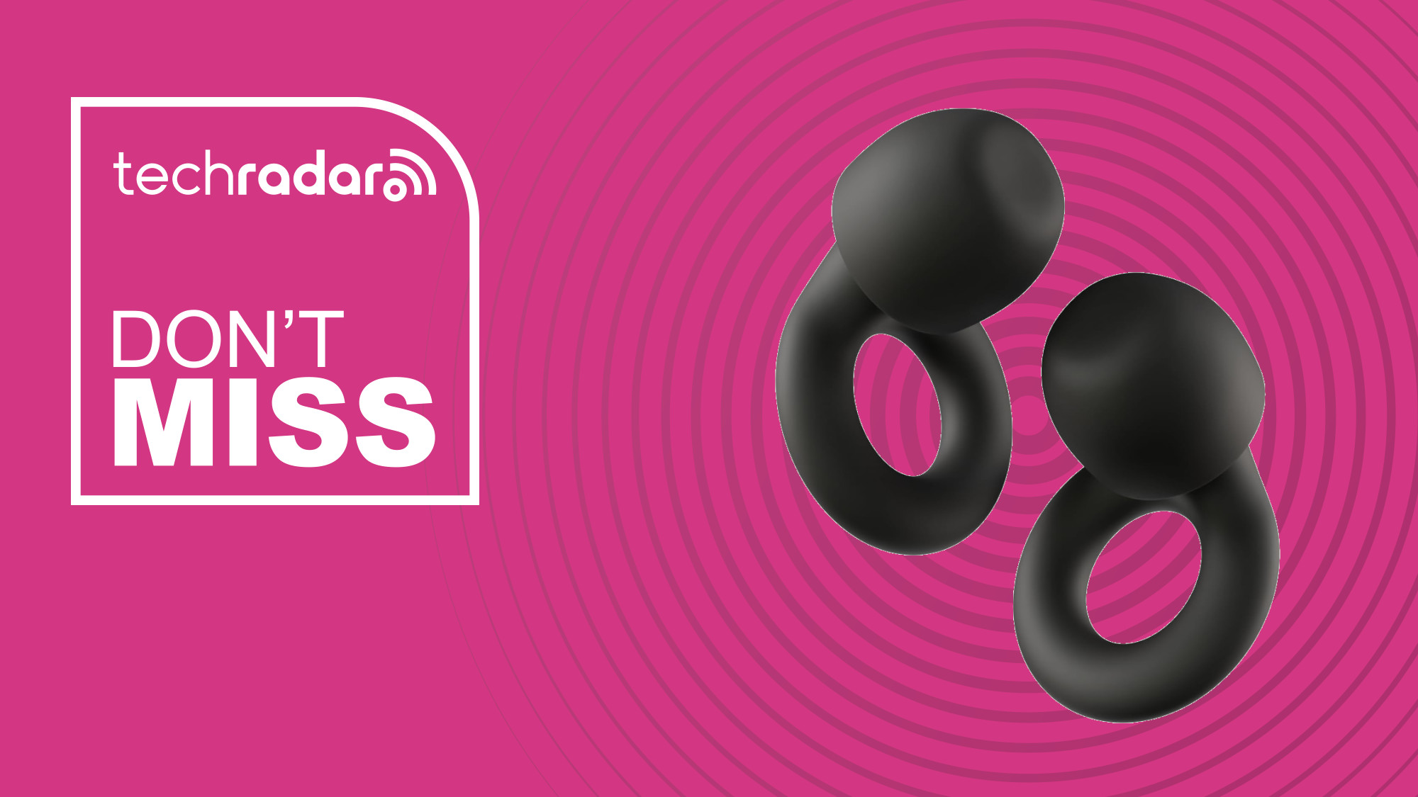 Loop Quiet 2 Ear Plugs on a pink background