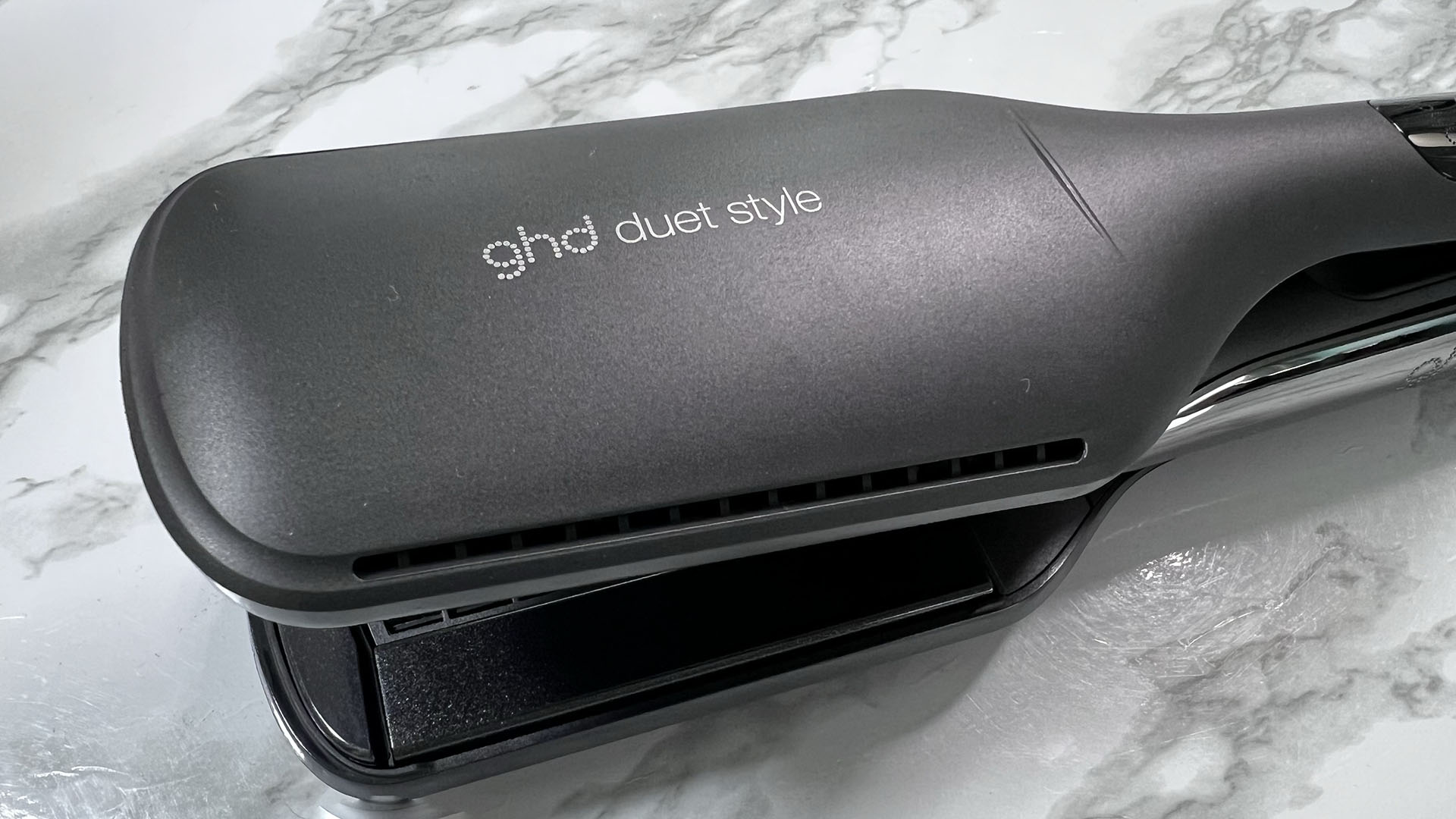 GHD Duet Style hair styler in reviewer's home