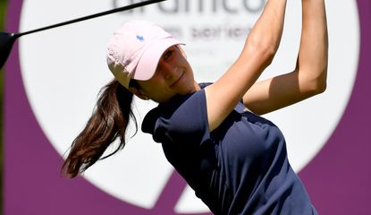 Ines Laklalech hits a driver