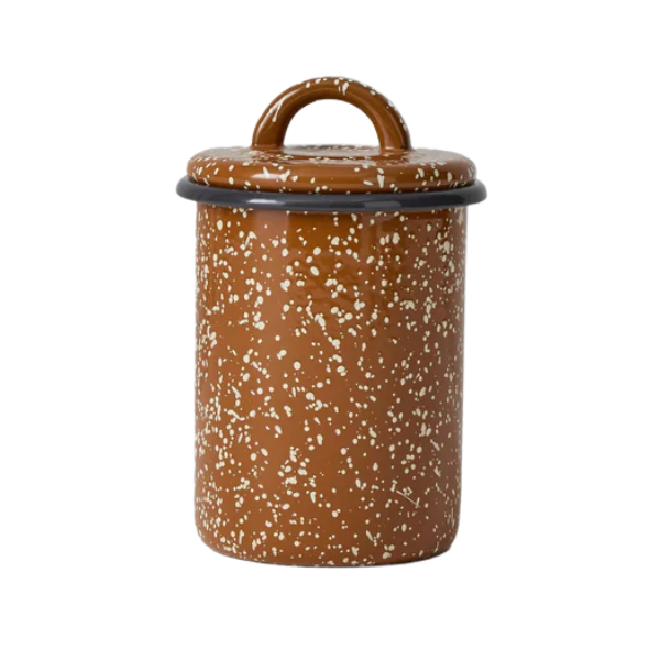 Speckle Enamel Storage Jar