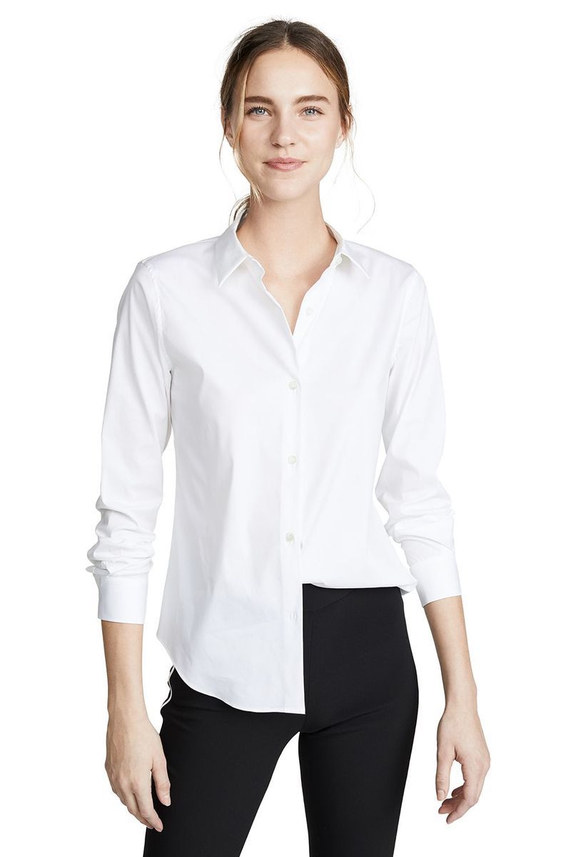 Luxe Tenia Button Down Blouse