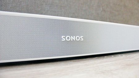 a closeup of the sonos beam gen 2 soundbar