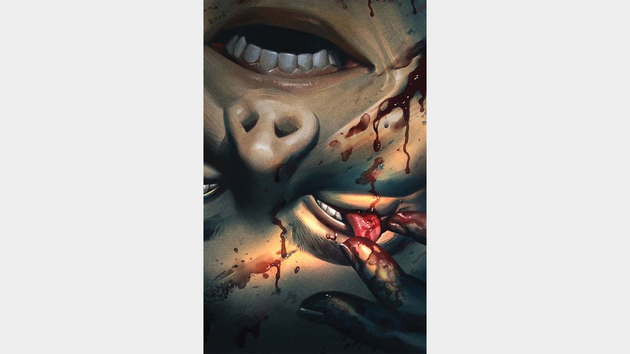 The Corinthian with blood on his face