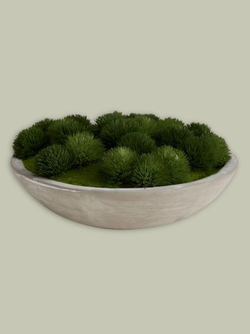 Moss & Sweetpea | Artificial Moss in Large Concrete Bowl