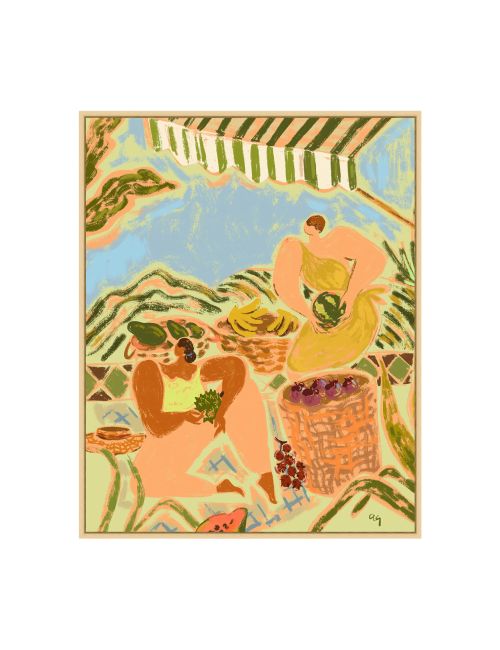 Fruit Basket Picking Wall Art