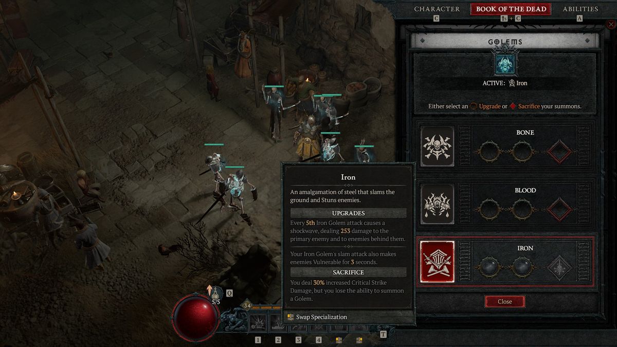 Diablo 4 Golem types