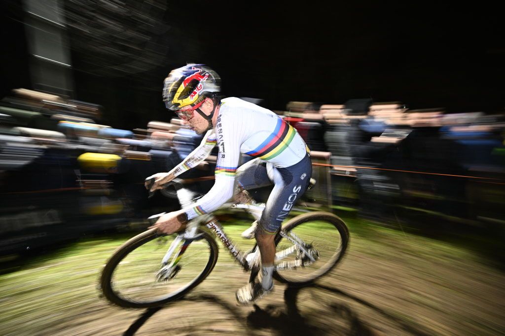 British Thomas Tom Pidcock pictured in action during the men elite race of the Superprestige Diegem 6th stage out of 8 in the Superprestige cyclocross cycling competition in Diegem Wednesday 28 December 2022BELGA PHOTO JASPER JACOBS Photo by JASPER JACOBS BELGA MAG Belga via AFP Photo by JASPER JACOBSBELGA MAGAFP via Getty Images