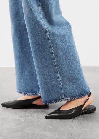 Slingback-Pumps mit spitzer Zehenpartie