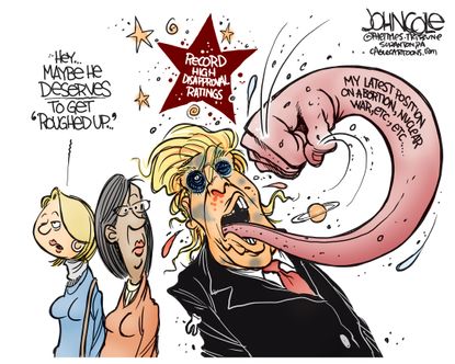 Political Cartoon U.S. Trump Statements
