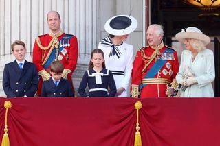 Kate Middleton and the royal family at Trooping the Colour