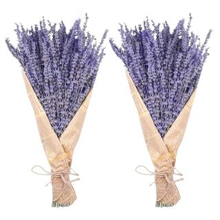 Dried Lavender Bundles, Uieke Natural Dried Lavender Flowers 280-300 Stems 16“ for Home Weeding Decoration Flower Arrangements Home Fragrance 2 Bundles