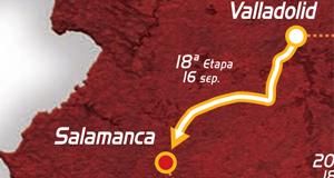 2010 Vuelta a España stage 18 map