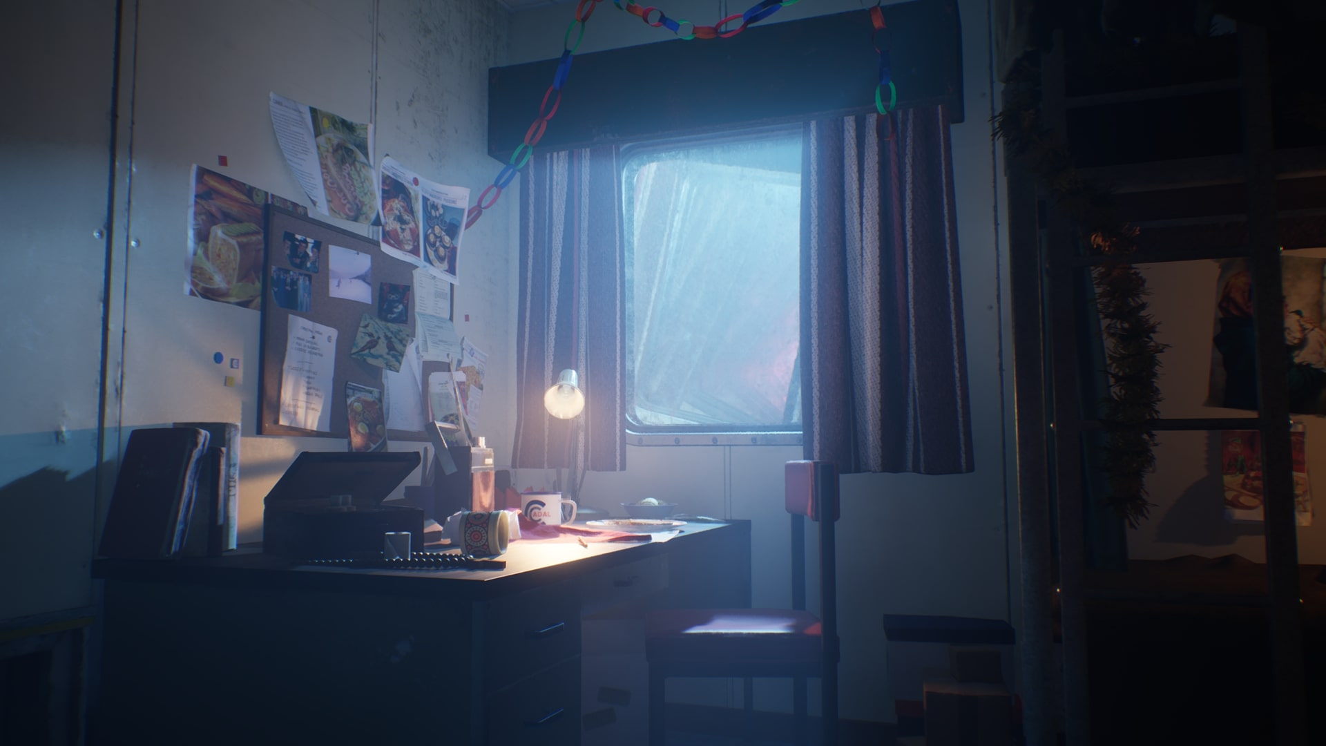 Screenshot from the first-person horror narrative game Still Wakes the Deep