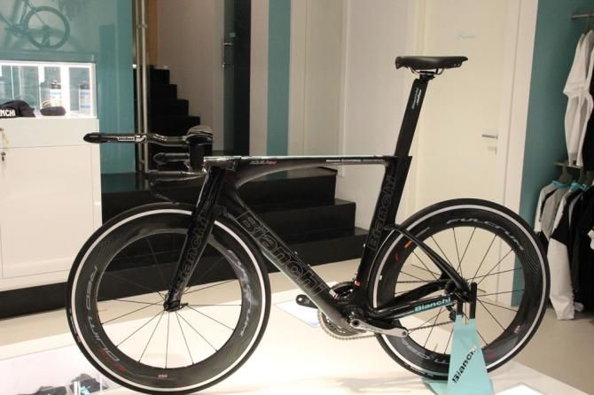 Bianchi's latest time trial machine, as used in the Tour de France