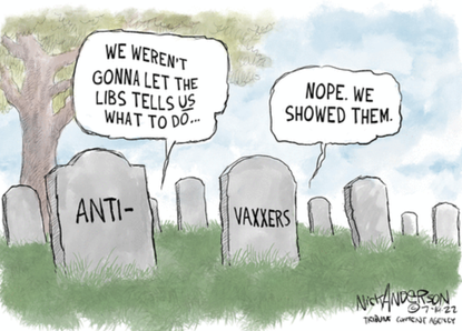 anti-vax graves